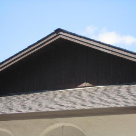 Residential roof with new shingles installed